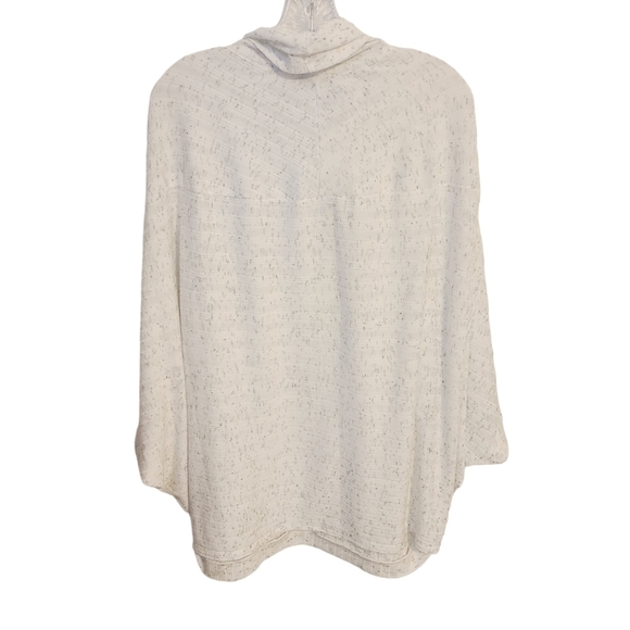 Lane Bryant | Women's White & Charcoal Gray Athleisure Cape Top (Size 14/16) - Picture 16 of 16